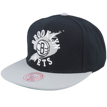 Mitchell & Ness - NBA Schwarz snapback Cap - Brooklyn Nets Circle Splash Black Snapback @ Hatstore