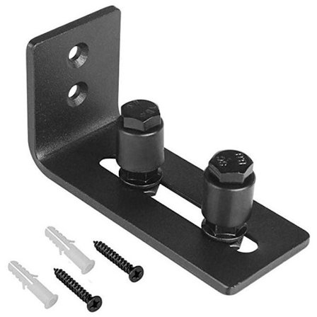 Kampanj Skydedørsgulvguide, Dørgulvguide, Staldørgulvskinne, Justerbar vægmonteret gulvguide i kulstofstål--