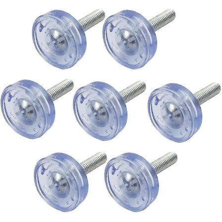 Justerbare møbelnivellering, M6 gevind gennemsigtige møbelfødder glide nivelleringspuder nivellering værktøjstilbehør til bordstol sofa fodben bund Cu