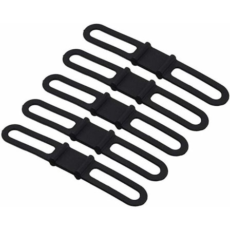 Cykel ficklampa hållare cykel rem band-5 st/set multifunktionell