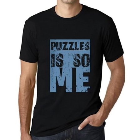 T-shirt herr Pussel C'est So Me – Puzzles Is So Me – Vintagesvart T-shirt