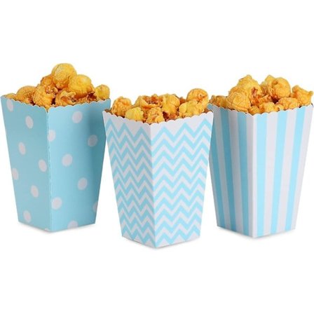 36 stk Popcornbokser Godtebokser Popcornpapirposer for Dessertbord & Bryllupsgaver