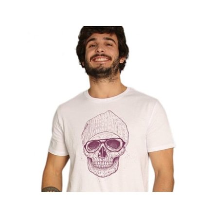 T-paita - WOOOP - Cool Skull - 100% luomu puuvilla - Lyhyet hihat - Koko XL