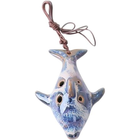 Klassisk 6-håls Ocarina Zelda Alto C Keramik Ocarina för Musikinstrumentlärare Ocarina Fans (Slumpmässig färg)