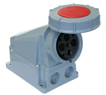 Garo UIV 363-11 S + RU Stikkontakt IP67, 4-polet, 63 A Rød, 11 h, Stikkontakter & kabler