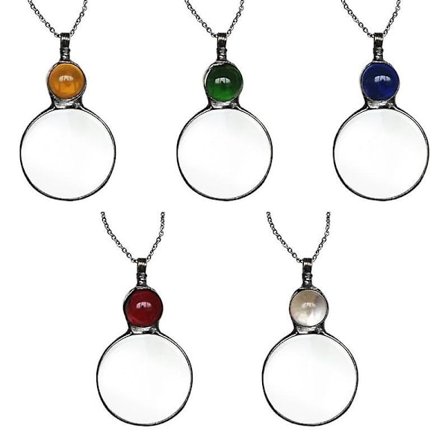 Forstørrelsesglas Halskæde Gave, Læse Forstørrelsesglas Vedhæng Halskæde Til Ældre, Forstørrelsesglas Til Bøger, Aviser, Læsning Smykker