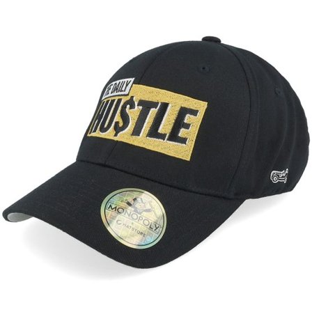 Monopoly - Svart flexfit Keps - "The Daily Hustle Car Black Flexfit " @ Hatstore