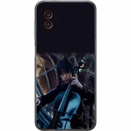 Samsung Galaxy Xcover6 Pro Genomskinligt Skal Wednesday Addams