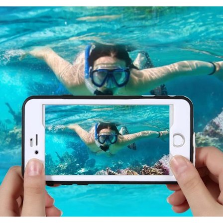 Praktiskt iPhone 6/6s VATTENTÄTT och STÖTTÅLIGT fodral