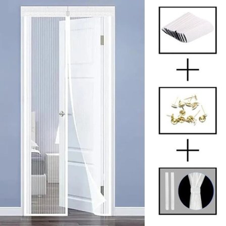 Magnetisk dør til myggenet 120x210 cm (47x83 tommer) -