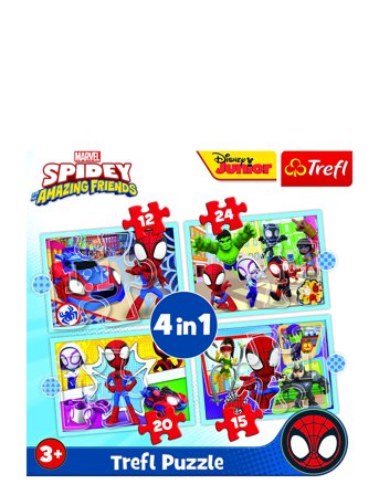 Trefl | Trefl 4 I 1 12+15+20+24 Bit Marvel Spidey | ONE SIZE