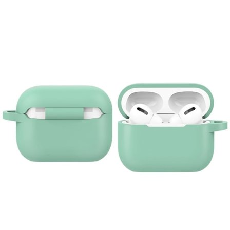 AirPods Pro 2 silikonfodral med spänne - Mintgrön