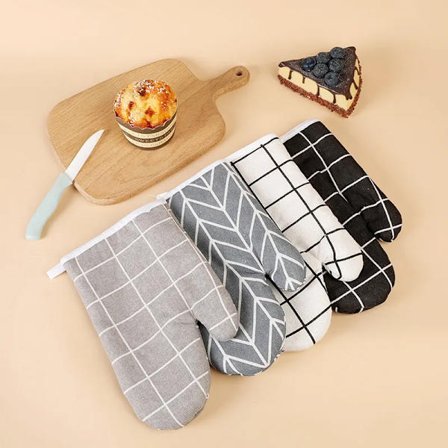 1pc Microwave Oven Mitts Oven Gloves Thickened Anti-scald Non-slip Heat Resistant Gloves Kitchen Cooking Microwave Gloves