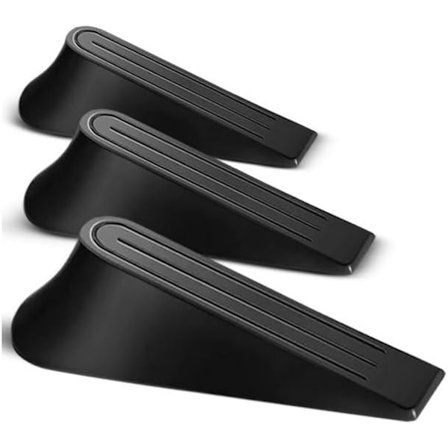 3 Pak Gummi Dørkile, Dørstopper, Multioverflade Dørstopper, Dørkile, Velegnede Dørstoppere til Gulve af Alle Typer