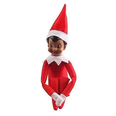 Elf On The Shelf Gutt Jente Plysjdukke Leketøy Julegave Juledekor (FMY) Gutt Rød-B