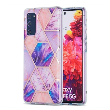 marmor Samsung Galaxy S20 FE 5G / S20 FE etui - lyselilla