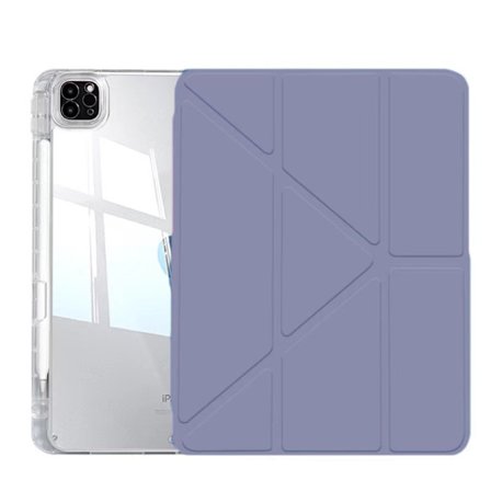 Fodral för iPad Air 4/5/6/Pro 1118 22/Air 11M3 lavendellila vikbart magnetiskt