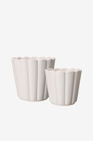 Wikholm Form - Gryde Edna - Hvid - Urtepotteskjulere & vaser - Fra Homeroom