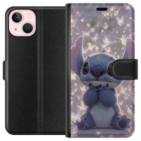 Kompatibel Tegnebogsetui til Apple iPhone 13 mini Stitch sød kawaii sommerfugle lys magisk Disney