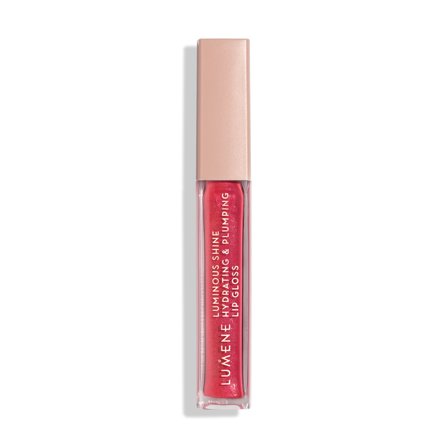 Lumene Luminous Shine Hydrating & Plumping Lip Gloss, 05 Bright Rose, 5 ml