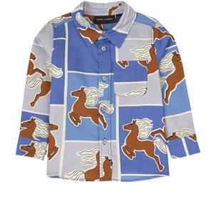 Mini Rodini Blue GOTS Printed Shirt 92/98 cm - Tops - 92/98 cm - Blue - Junge