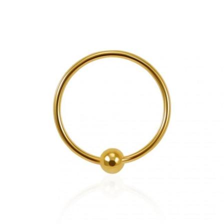 1 Piercingring i Roseguldpläterad 925 Sterling Silver 0.8mm/9mm