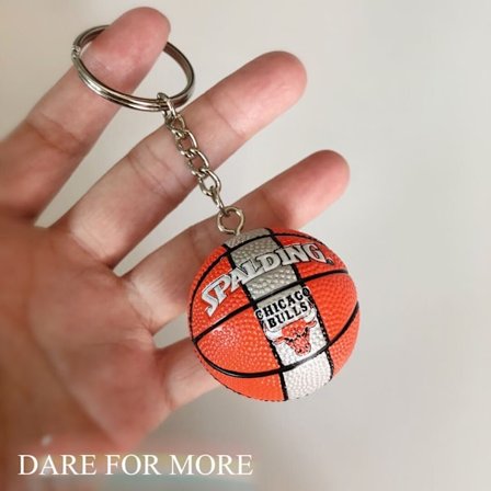 Volleyball Nøglering Vedhæng Fodbold Strandbold Basketball Nøglering Kæde