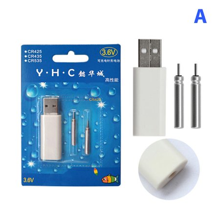 Elektriske fiskeflyter Oppladbart CR425-batteri for LED-fisk