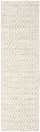 Kilim Long Stitch Rug - Beige Modern Runner Beige (Wool, India)
