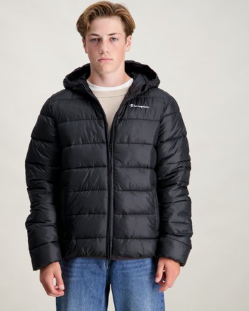 Champion Hooded Jacket Svart Jakker Gutt - Kids Brand Store