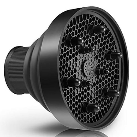 Hårtørrer Diffuser, Silikone Hårtørrer Diffuser, Universelt Hårtørrer Tilbehør, Sammenklappelig Hårtørrer Diffuser, Hårtørrer Cover, Diameter 5,2 cm