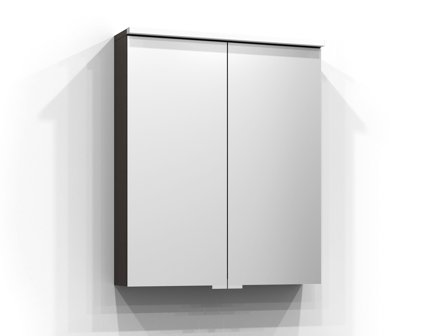 Svedbergs Sarek Spegelskåp med LED-belysning Brun Ask, Badrum