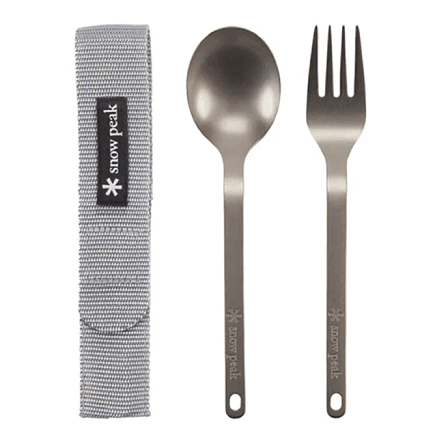 Snow Peak Titanium Fork & Spoon Set
