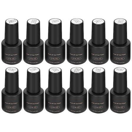 ROSALIND 12 st 7ml Grönt Nagellack UV Gel Konstset