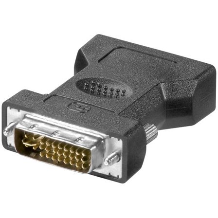 Analog DVI-I/VGA-adapter, Guldpläterad