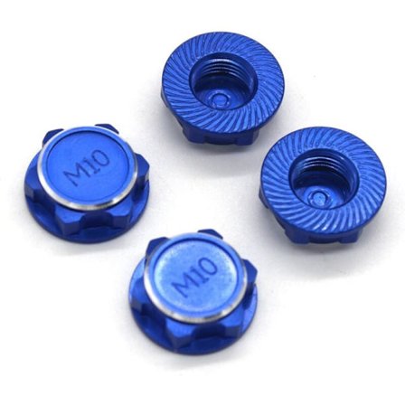 4 st 17 mm M10 metallhjulmutterkåpa NT002 för JLB Racing CHEETAH 11101 21101 J3 Speed ​​1/10 uppgradering RC-bil, 2