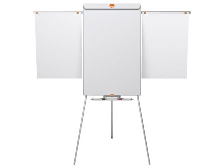Nobo Klassiskt staffli i stål för blädderblock och mobil whiteboard, magnetisk stålyta, aluminiumram, 1 000 x 685 mm - Lyreco - Kontorsmöbler och 