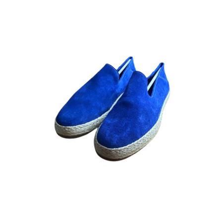 Tagliatore, Velvet veal espadrilles Blauw, Heren, Maat:42 EU