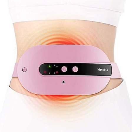 Portable Cordless Heating Pad With 3 Heat Levels And 3 Vibration Massage Modes(pink)