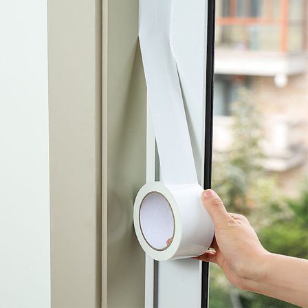 Hvid gaffatape, 50mm x 20m, 2” vandtæt stærk klæbende gaffatape til lapning, forsegling, sikring af kabler og mærkning, kraftig tape, en rulle