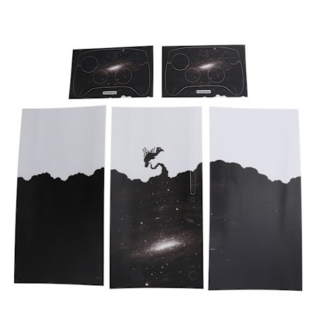 DIY-kontrollerklistermärken PVC-spelkonsolhuddekaler skydd för Xbox Series X