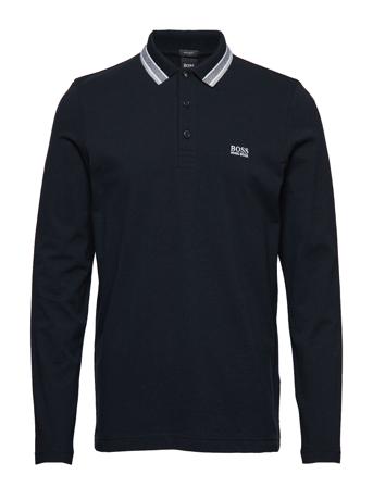 Plisy Polos Long-sleeved Svart BOSS