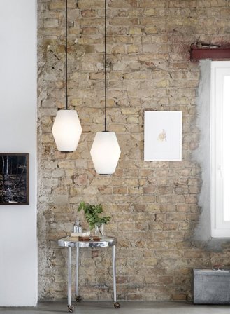 Dahl glass large Ø25 - opal/glass