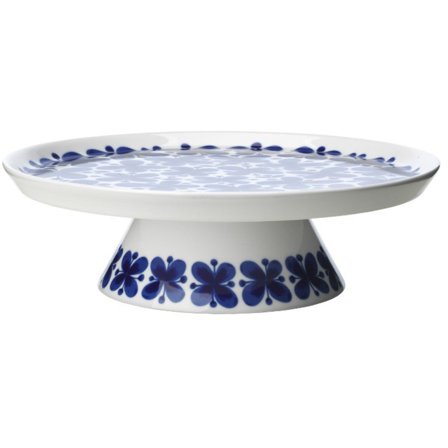 Rörstrand Mon Amie Kagefad på fod - Hvid og blå | KitchenOne