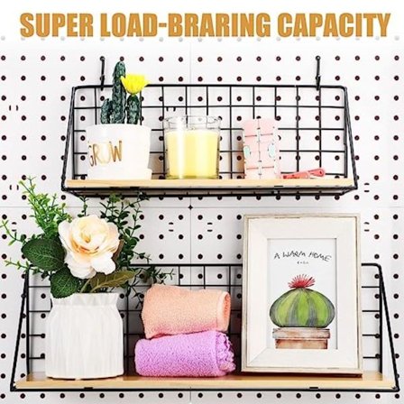 1/2 stk Pegboard Hyllesett Stål Pegboard Braketter SMLL-LARGE