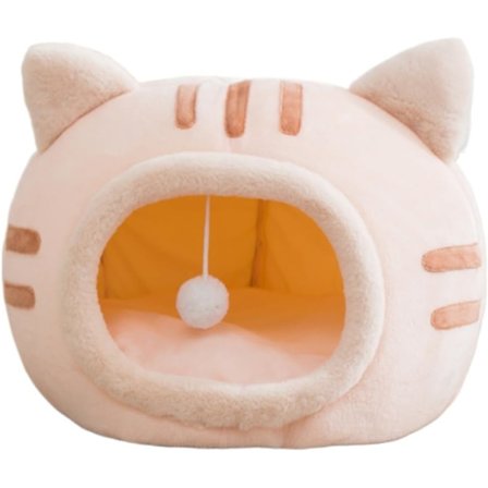 Kattsovsäck, fluffig kattsovsäck, bekväm kattsovsäck, Cat Winter Sleeping Bag, M