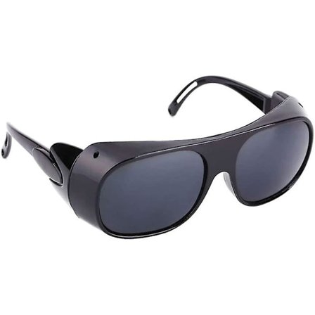 Elektrosvejsning poleret anti-støv poleret solbriller øjenbeskyttelse solbriller (grå linser)