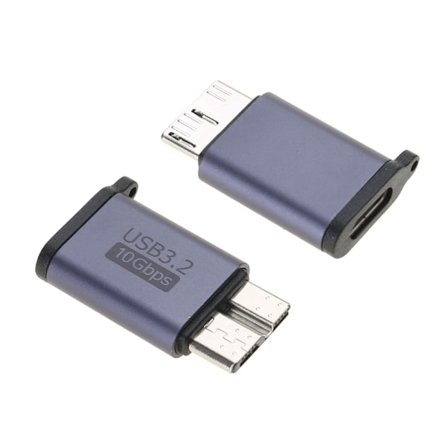 USB C til MicroB Adapter USB 3.0 Type C Hunn til MicroB Hann Konverter 10Gbps