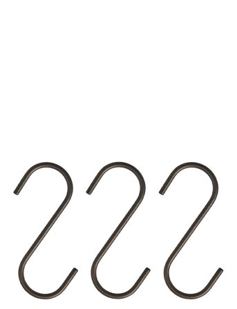 OYOY Living Design Pieni S-Hook - Pack Of 3 - Brown - ONE SIZE x 14.5