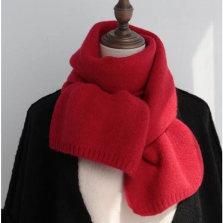 Röd julröd färg, koreansk stil imitation kashmir, vinter tjock